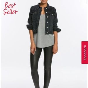 Spanx Brand New Faux Leather leggings -never worn!
